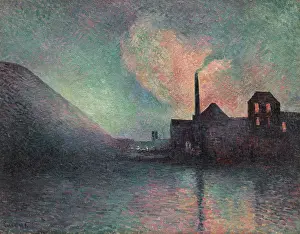 Industrialisation Prints: Couillet, The Night, 1896. Creator: Luce, Maximilien (1858-1941)