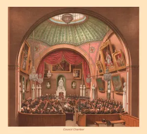 Emslie Prints: Council Chamber London Guildhall, 1886
