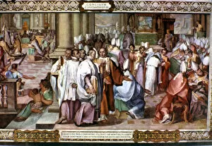 Pope Gallery: Third Council of Constantinople, held between 680-681 a