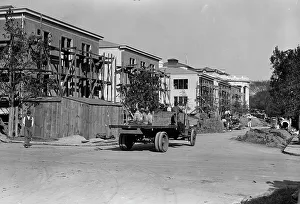 Council of National Defense Headquarters Under Construction, 1917. Creator: Harris & Ewing. Council of National Defense Headquarters Under Construction, 1917. Creator: Harris & Ewing
