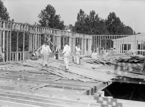 Builder Prints: Council of National Defense Headquarters Under Construction
