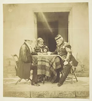 A Council of War: Lord Raglan, Omar Pacha and Pelissier, Taken the eve Before