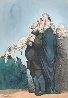 Court Case Collection: A Counciller [sic], January 1, 1801. January 1, 1801. Creator: Thomas Rowlandson