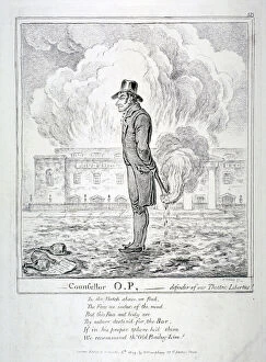 Covent Garden Theatre Gallery: Counsellor OP - Defender of our Theatric Liberties, 1809. Artist: James Gillray