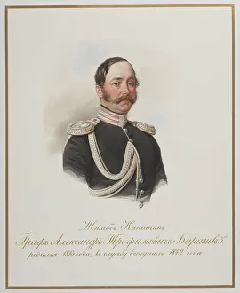 Count Alexander Trofimovich Baranov (1813-1888). Artist: Hau (Gau), Vladimir Ivanovich (1816-1895) Count Alexander Trofimovich Baranov (1813-1888). Artist: Hau (Gau), Vladimir Ivanovich (1816-1895)