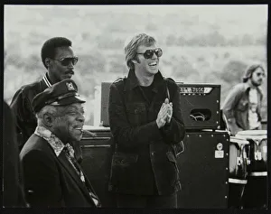 Rowland Prints: Count Basie with singer Dennis Rowland and drummer Butch Miles at the Capital Radio Jazz Festival