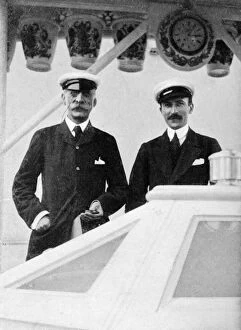 Victoria And Albert Iii Gallery: Count Benckendorff and Lord Errington, 1908.Artist: Queen Alexandra
