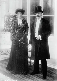 Press Photographer Prints: Count & Countess Lonyay, 1913. Creator: Bain News Service