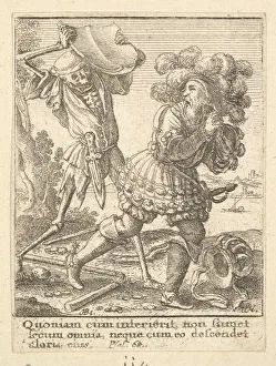 Inevitability Prints: The Count from the Dance of Death, 1651. Creator: Wenceslaus Hollar