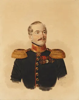 Gouache On Paper Gallery: Count Dmitri Alexeyevich Shcherbatov (1805-1853), 1838
