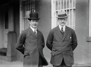 Count J.H. Von Bernstorff, Ambassador From Germany, with Baron Sudenhorst Von Zwiedinek, 1914. Creator: Harris & Ewing. Count J.H. Von Bernstorff, Ambassador From Germany, with Baron Sudenhorst Von Zwiedinek, 1914. Creator: Harris & Ewing