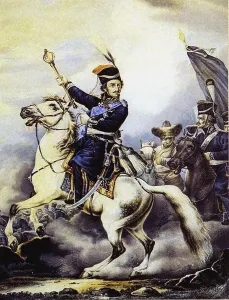 Count Matvei Ivanovich Platov (1757-1818). Artist: Orlowski (Orlovsky), Alexander Osipovich (1777-1832) Count Matvei Ivanovich Platov (1757-1818). Artist: Orlowski (Orlovsky), Alexander Osipovich (1777-1832)