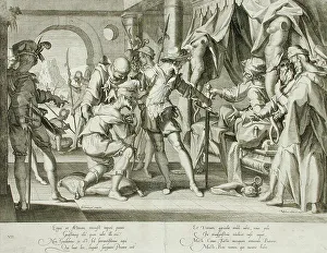 Willem Swanenburgh Prints: Count William III of Holland Permitting the Beheading of His Bailiff