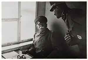 Designer Collection: Count Zeppelin and Captain Macher on board Zeppelin L30, 1916 (1933)