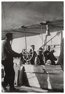 Count Zeppelin with his daughter in the gondola of Zeppelin LZ3, Germany, c1906-1908 (1933) Count Zeppelin with his daughter in the gondola of Zeppelin LZ3, Germany, c1906-1908 (1933)