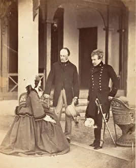 Charles Canning 1st Earl Canning Prints: The Countess Canning, The Earl Canning, G. G. and Lord Clyde C. in C. Simla, 1860