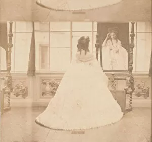 Countess Virginia Oldoini Verasis Di Castiglione Gallery: [Countess de Castiglione as Elvira at the Cheval Glass], 1861-67