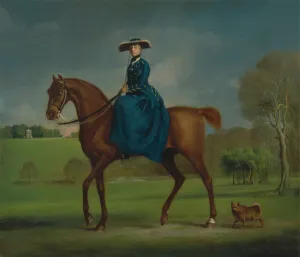 The Countess of Coningsby in the Costume of the Charlton Hunt, ca. 1760