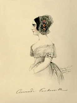 Alfred Grimaud Prints: Countess of Tankerville, 1844. Creator: Alfred d Orsay