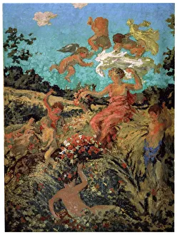 Ken Xavier Roussel Prints: Country Celebration. Summer, c1911-c1913. Artist: Ker Xavier Roussel