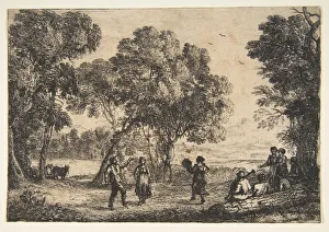 The Country Dance (Small Plate), ca. 1637. Creator: Claude Lorrain