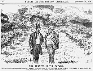 Charles Samuel Collection: The Country in the Future, 1876. Artist: Charles Samuel Keene