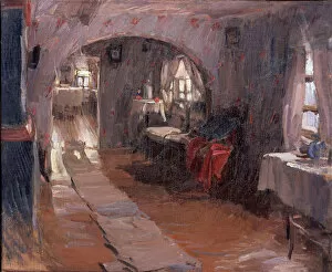 Arkhipov Collection: In a country house, 1914. Artist: Arkhipov, Abram Yefimovich (1862-1930)