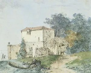 Louis Gabriel Moreau Prints: Country house in a landscape, 1750-1806. Creator: Louis Gabriel Moreau