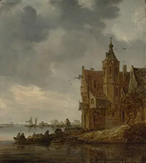Josefsz Van Goyen Prints: Country House near the Water, 1646. Creator: Jan van Goyen