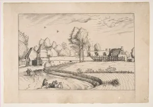 Country Houses, couple and cornfield in the foreground, from the series The Small Lands Country Houses, couple and cornfield in the foreground, from the series The Small Lands