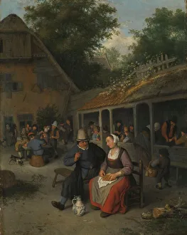 Beer Mug Prints: Country Inn, 1690. Creator: Cornelis Dusart