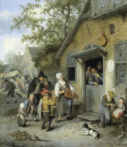 Dutch Door Prints: Country Kermis, 1680-1704. Creator: Cornelis Dusart