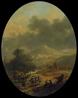 Celebrations Prints: Country Landscape, 1776. Creator: Nicolas Antoine Taunay