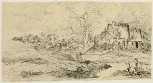 Country Landscape, n. d. Creator: Rodolphe Bresdin