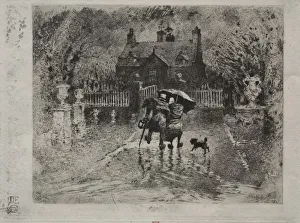 Drypoint And Aquatint Prints: The Country Neighbors, 1879-1880. Creator: Felix Hilaire Buhot (French, 1847-1898)
