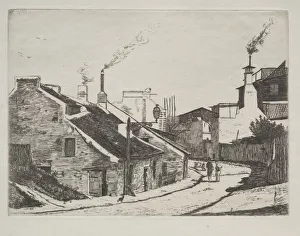 Country Street in Alouette, 1861. Creator: Francois Bonvin (French, 1817-1887)