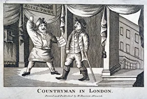 Leaflet Prints: Countryman in London, c1800