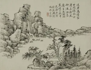Colors Pigments Prints: Countryside, between 1770. Creator: Cong Fang