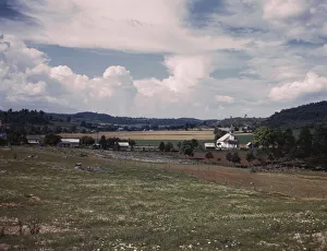 The countryside near the Tennessee Valley Authority dam site, Douglas Dam vicinity, Tenn. 1942. Creator: Alfred T Palmer
