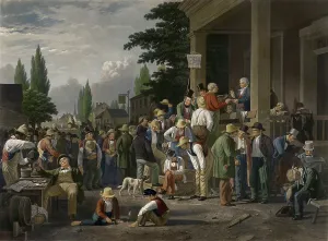 County Election, 1854. Creator: John Sartain