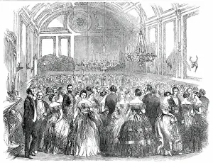 Posh Prints: The County Hunt Ball, in the New Hall, at Reading, 1850. Creator: Unknown