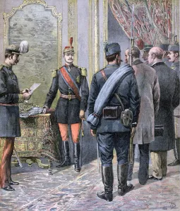 Coup Detat Prints: Coup d etat in Serbia, 1893. Artist: Henri Meyer