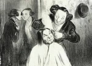 Facial Expressions Prints: Un coup de feu!, 1839. Creator: Honore Daumier