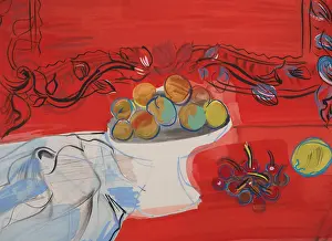 Dufy Prints: Coupe de fruits, c1948. Creator: Dufy, Raoul (1877-1953)