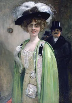 A Couple Arriving at an Event, c1872-1929 Artist: Henri Gervex