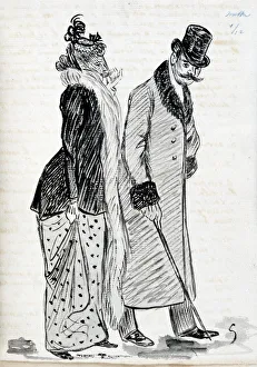 Maupassant Prints: The Couple, c1870-1893. Artist: Guy de Maupassant