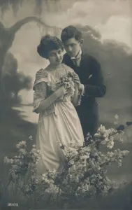 Posy Prints: Couple, c1910