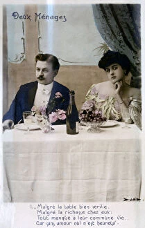 Ignoring Gallery: The Couple, French Postcard, c1900