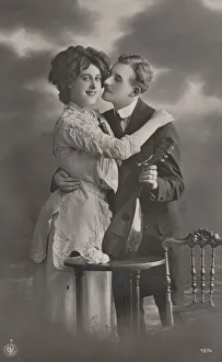 Couple with Mandolin, c1910