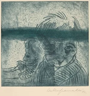 The Couple, Self-Portrait with Wife (Das Paar, Selbstporträt mit Frau), 1922 The Couple, Self-Portrait with Wife (Das Paar, Selbstporträt mit Frau), 1922